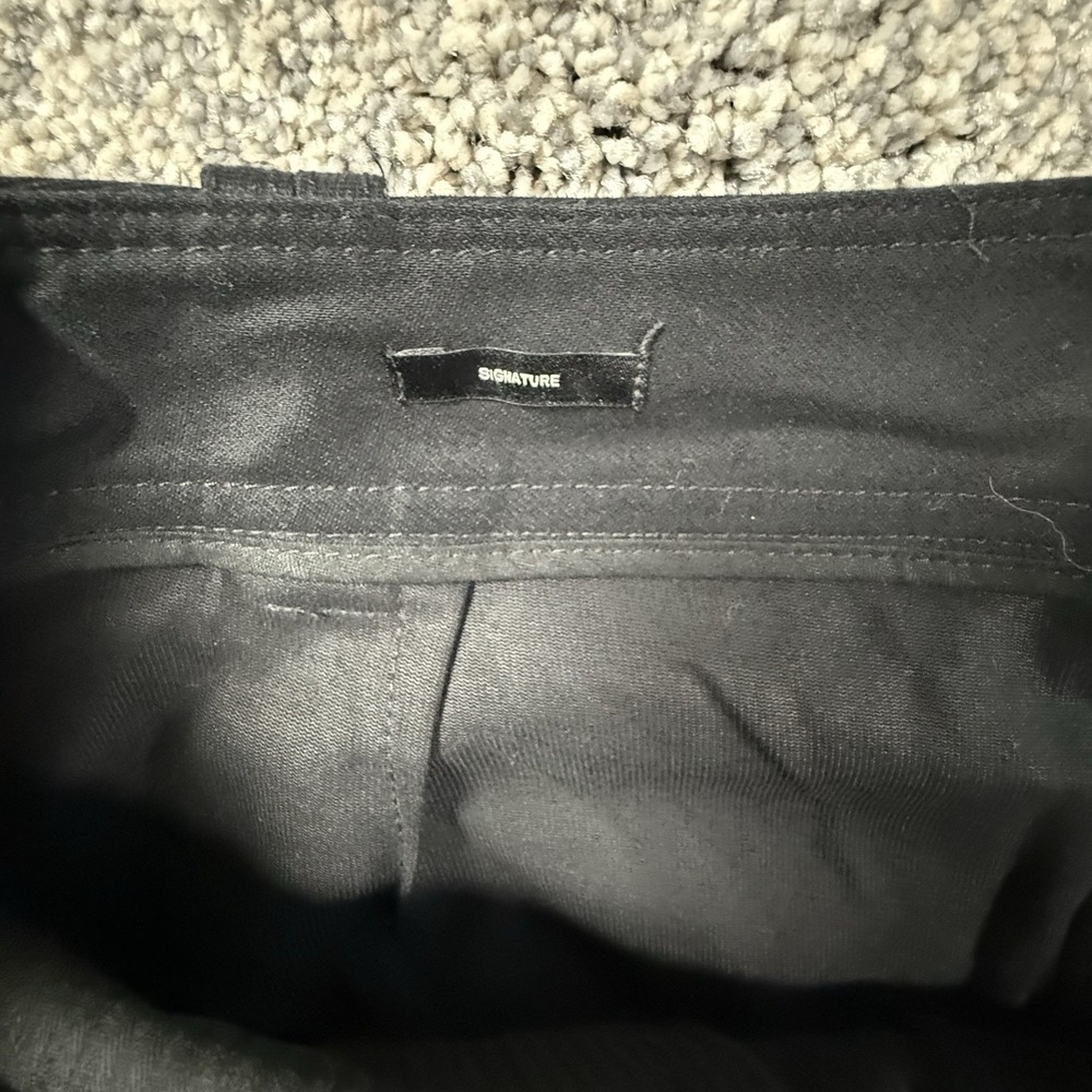 Talbots Signature Womens Size 18 Black Straight Leg Stretch Pants 30 Inseam - Picture 5 of 8